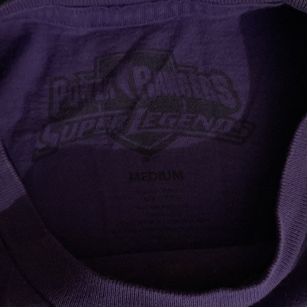 Vintage Power Rangers Purple Unisex Sz M - Picture 3 of 4